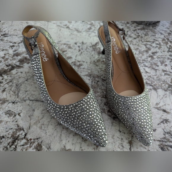 Rhinestone Sparkle Shoes J Renee New Year's Eve 🎉👠 shoes 7.5 - Picture 4 of 16